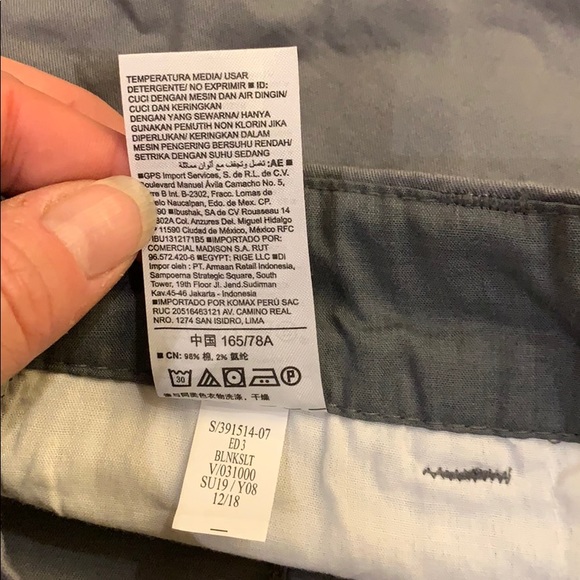 Mid-Rise twill everyday shorts - slate grey sz 12 - Picture 5 of 6